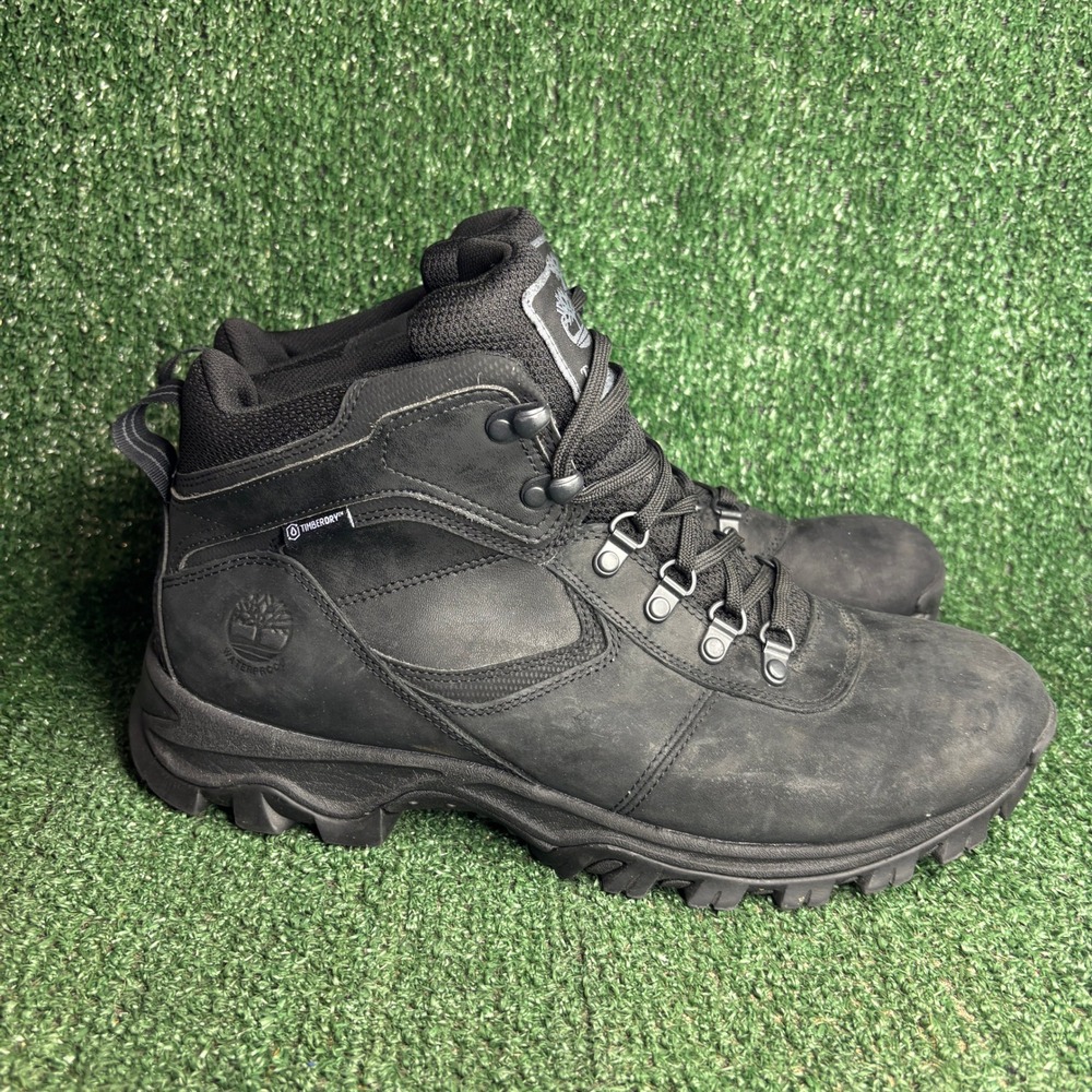 Timberland White Ledge Waterproof Hiking Outdoor Ankle Boot Black Mens Size 11.5